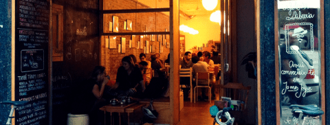 I love a good librería-cafe, because it means I can get my book and my coffee fix at once. Via In&Out Barcelona.